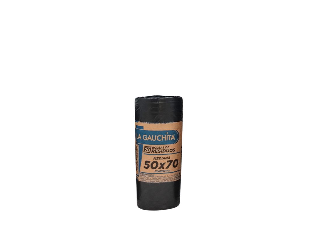 Bolsa residuo La Gauchita rollo 50x70 Mediana