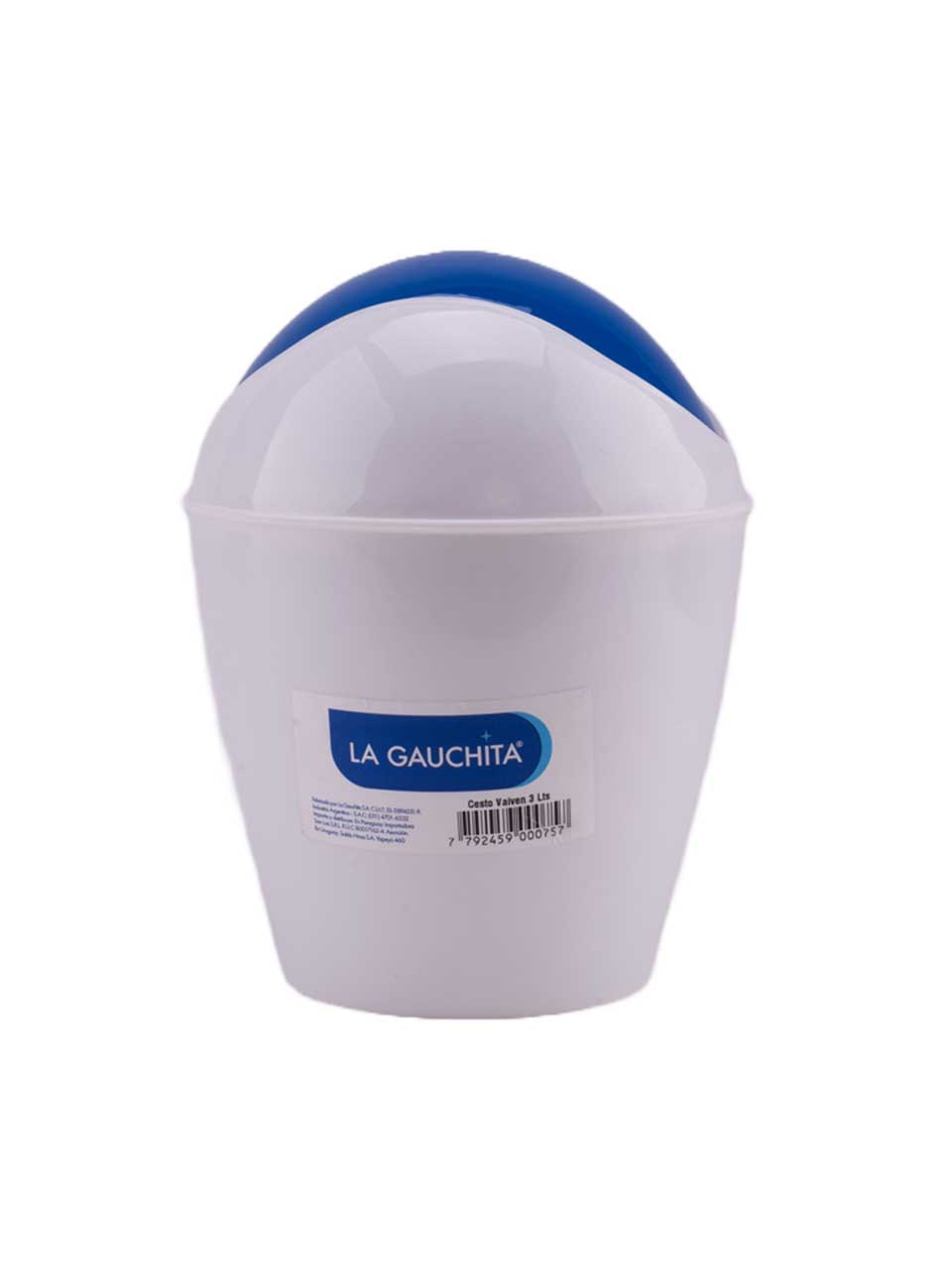 Cesto vaivén La Gauchita 6 lt redondo